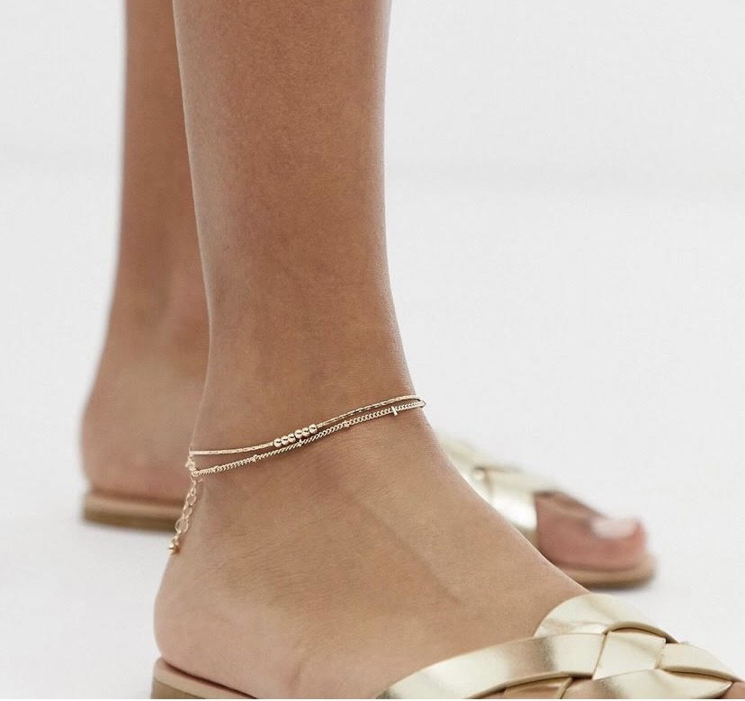 Picture of Double Layered Gold Alloy Anklet