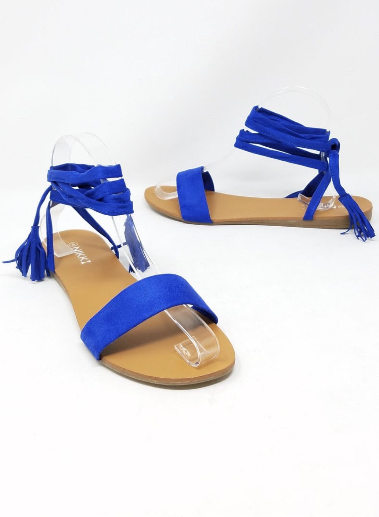 MallSkape. Royal Blue Gladiator Sandals